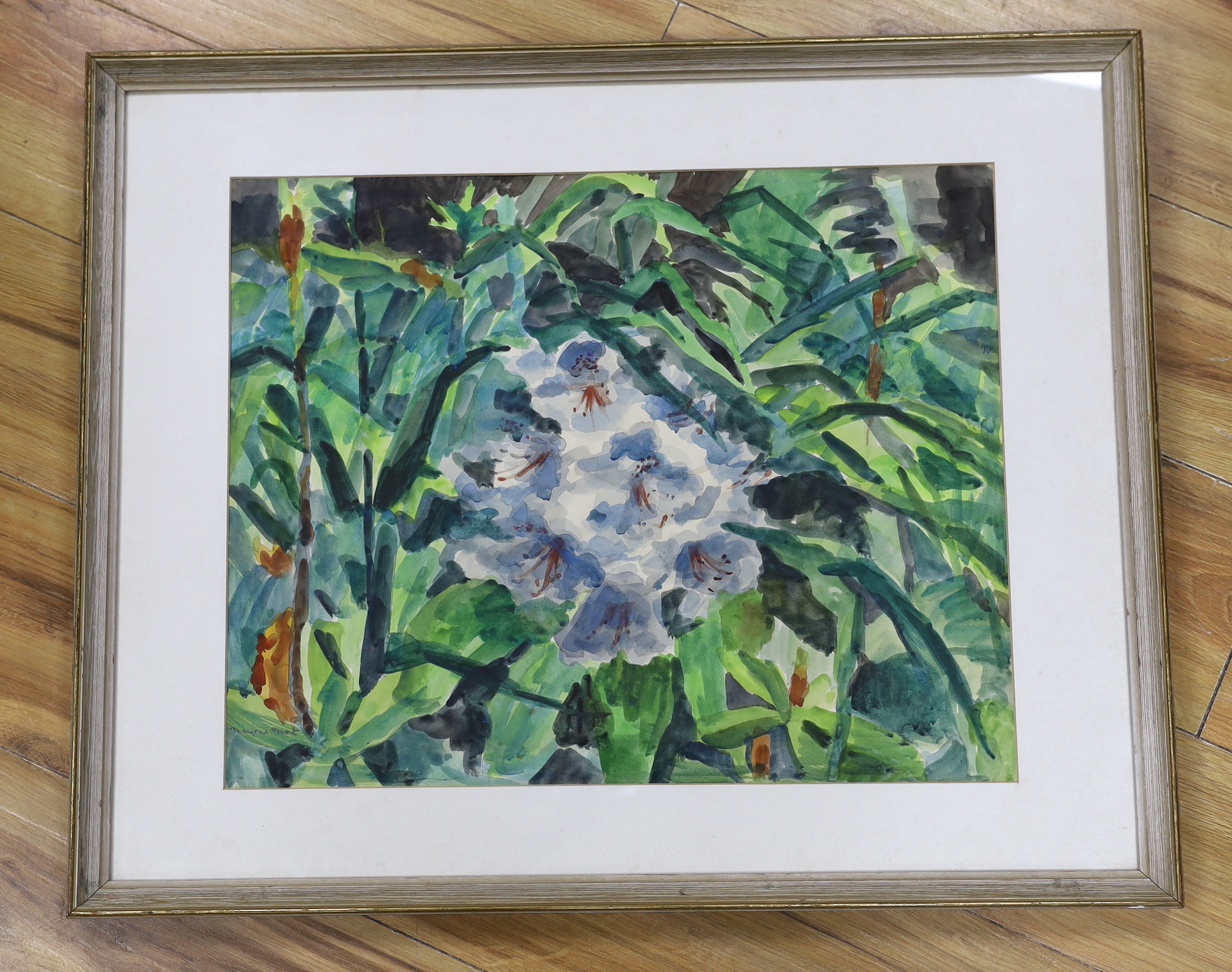 Marjorie Mort (1906-1989), watercolour, Study of flowers, signed, 50 x 40cm